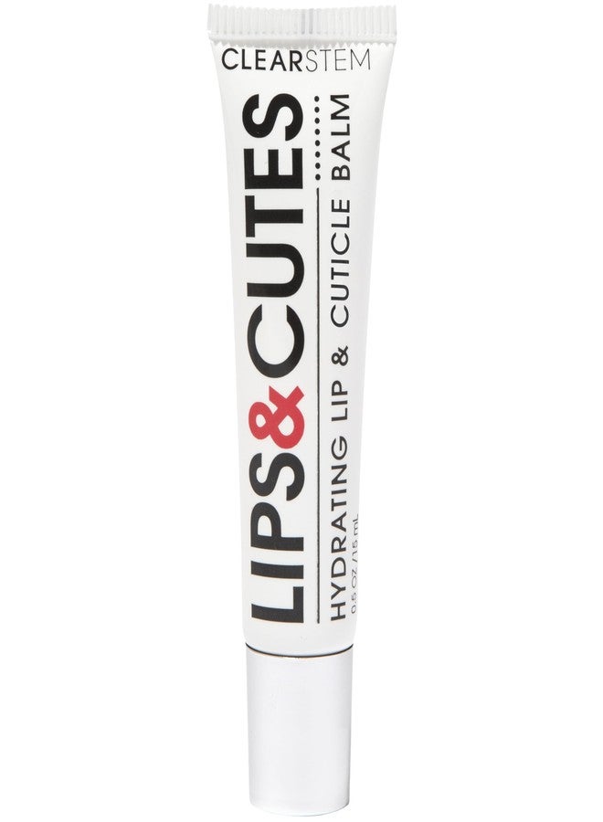CLEARSTEM LIPS&CUTES Lip Balm & Cuticle Care - Multi-Tasking Hydrating Balm with Peptides, Vitamin E & Green Tea - Lip Care Products & Cuticle Balm Essentials for Daily Soothing & Nourishing Routine - Image 1